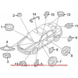 Audi Speaker - Rear 8W5035412